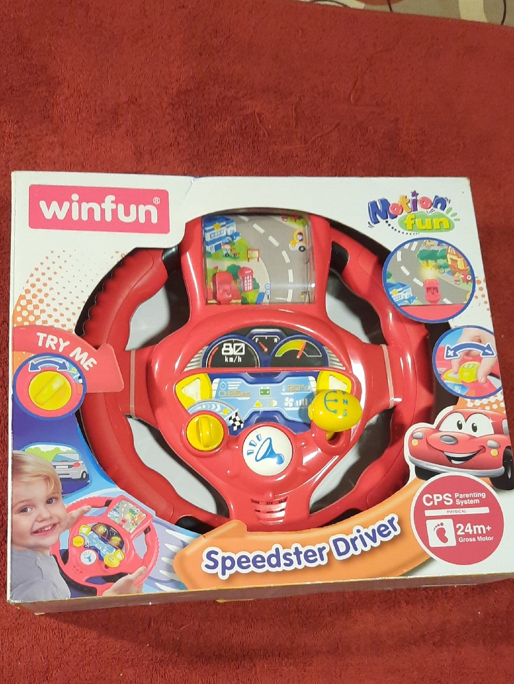 Winfun Speedster Driver - Red Interactive Steering Wheel Toy Age 24 Months+